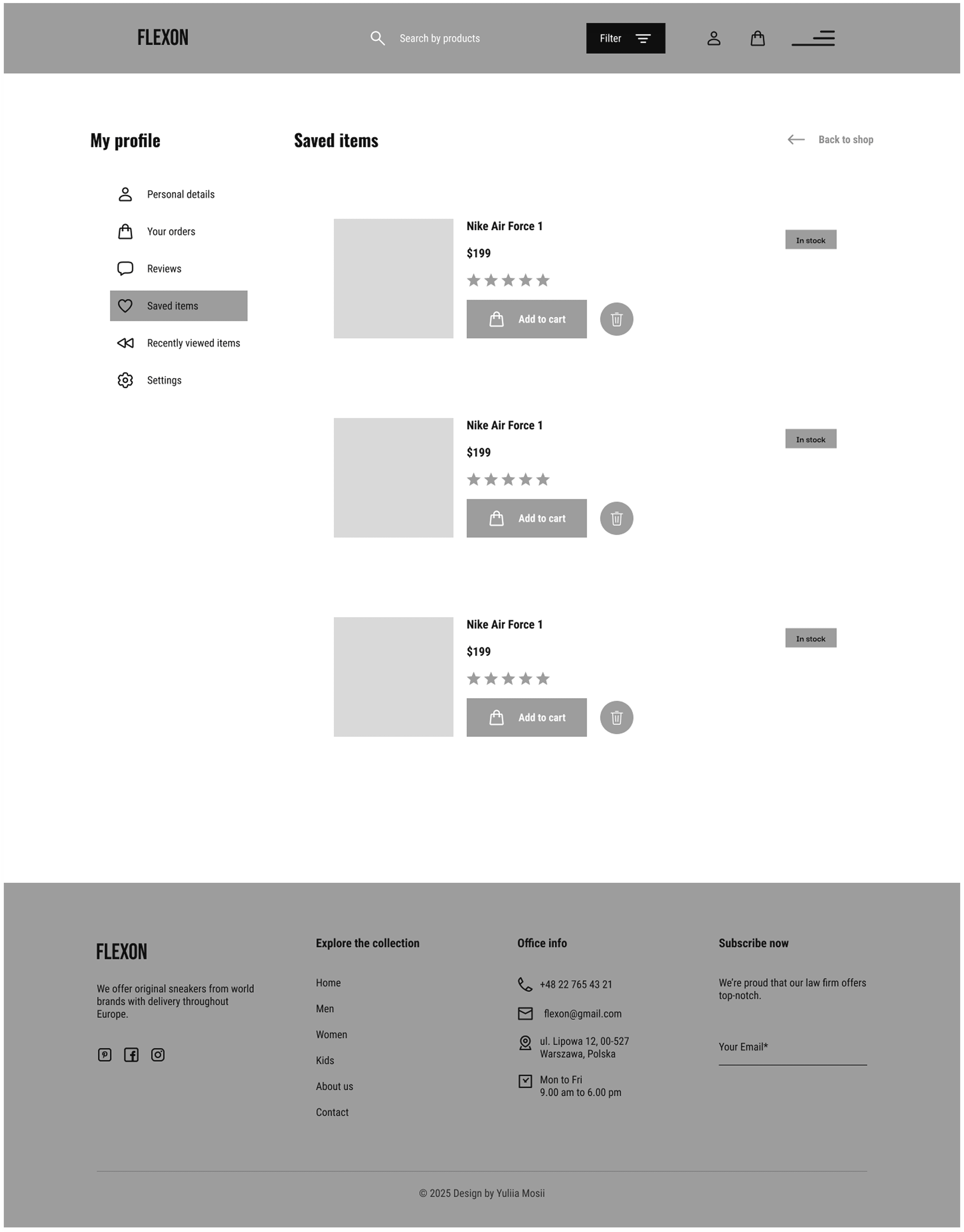 E-commerce website