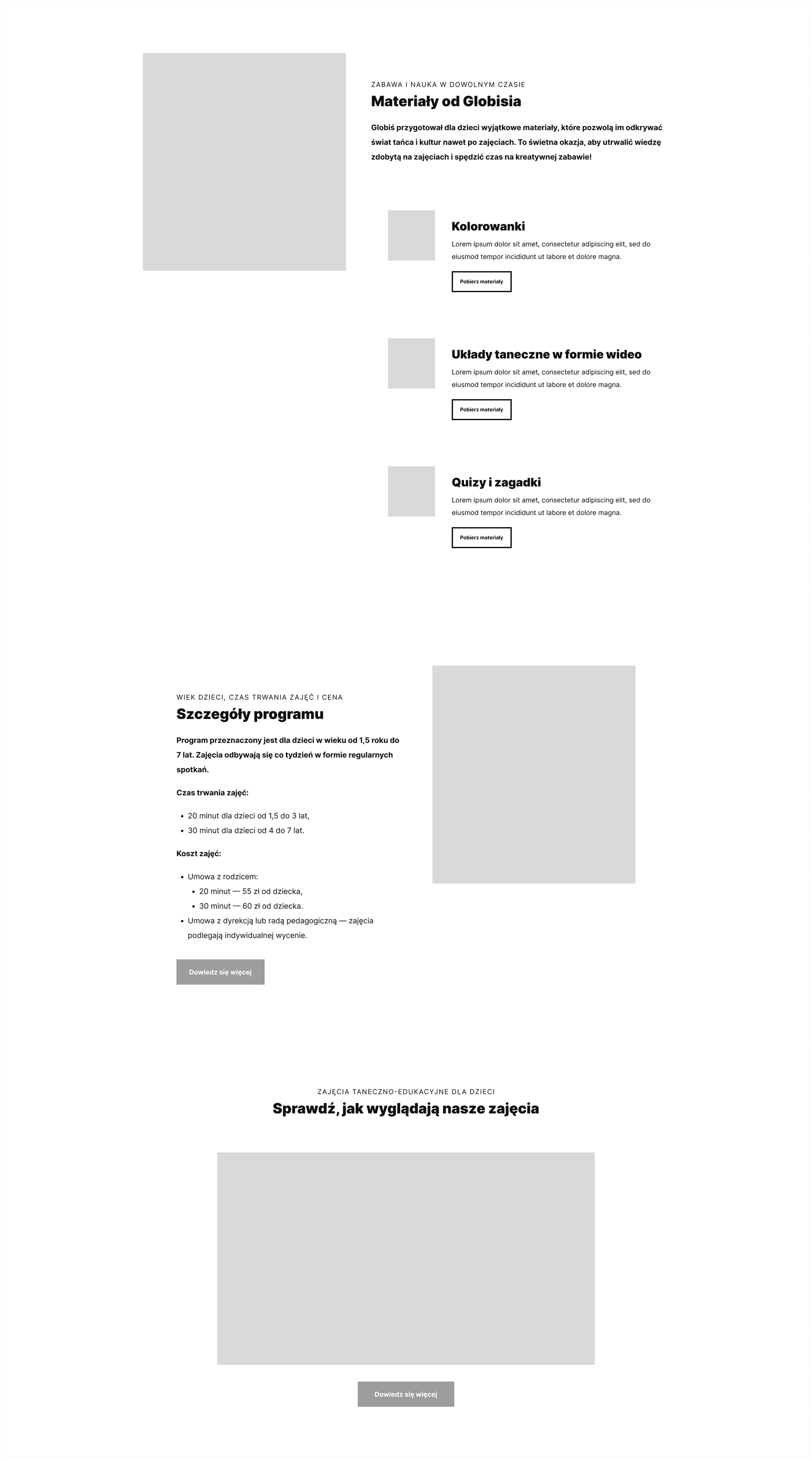 Landing page